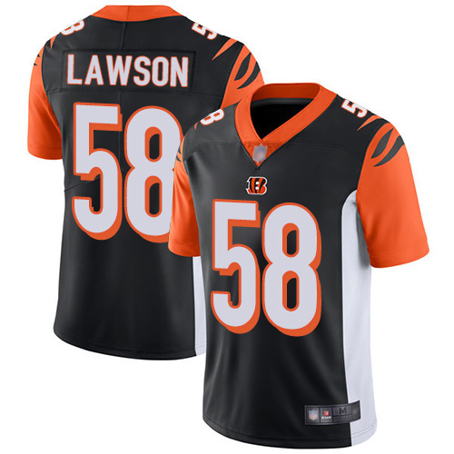 Cincinnati Bengals Limited Black Men Carl Lawson Home Jersey NFL Footballl #58 Vapor Untouchable